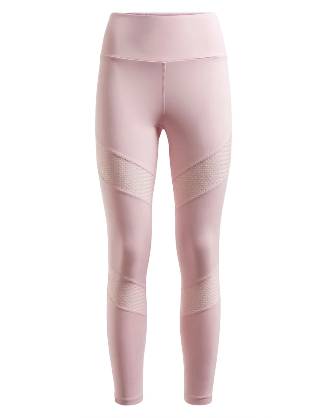 NWT Guess Active Pastel Pink High Rise Mesh Panel Leggings Size Large